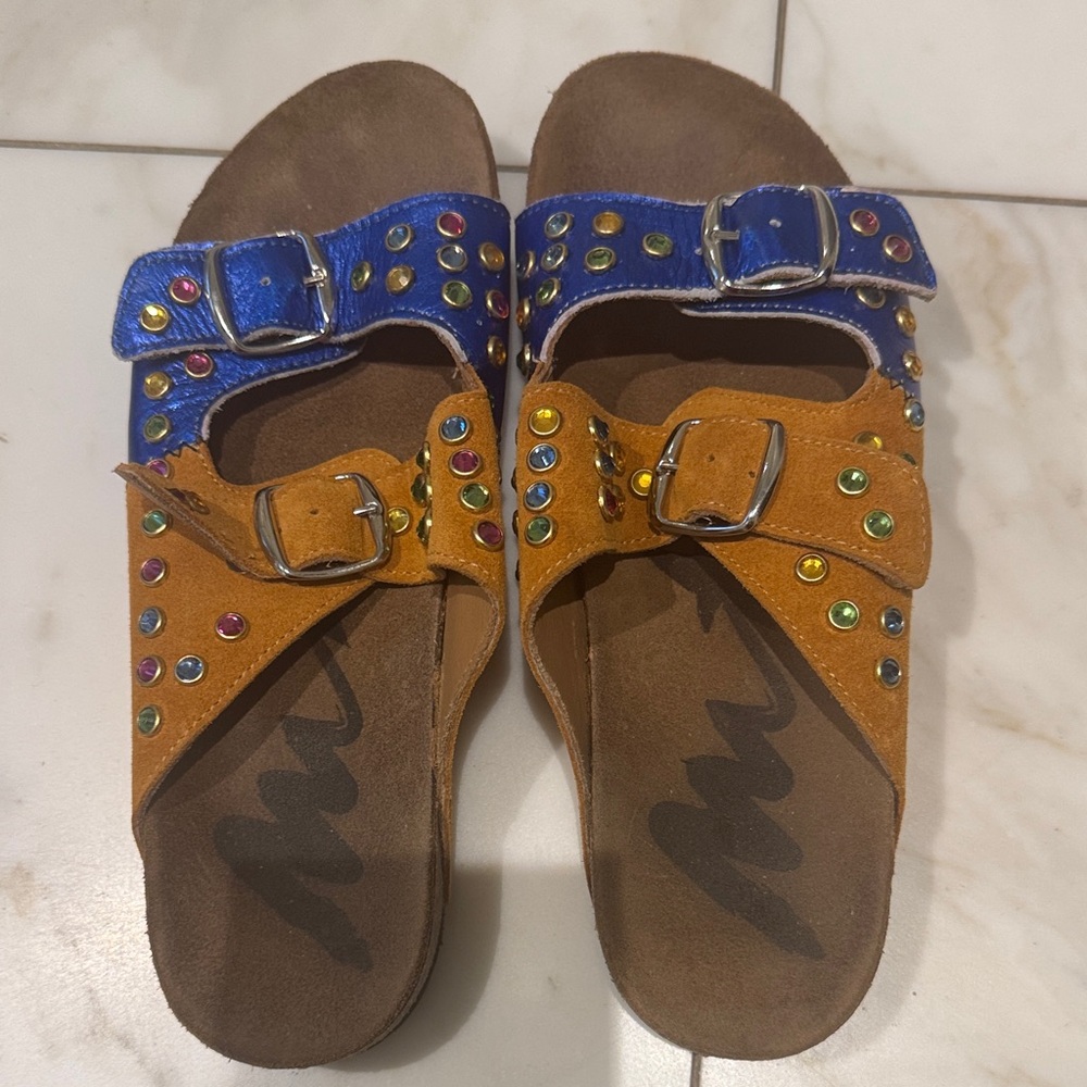 Colorful Studded Women's Sandals